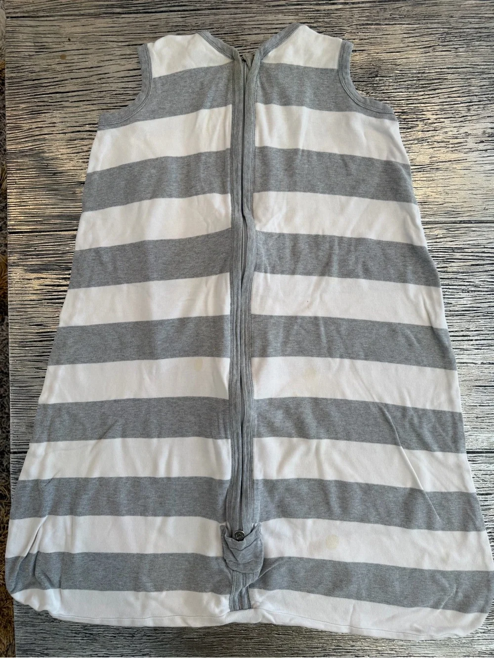 Burt's Bees 100% Organic Cotton Infant Wearable Blanket - Rugby Stripe Heather G